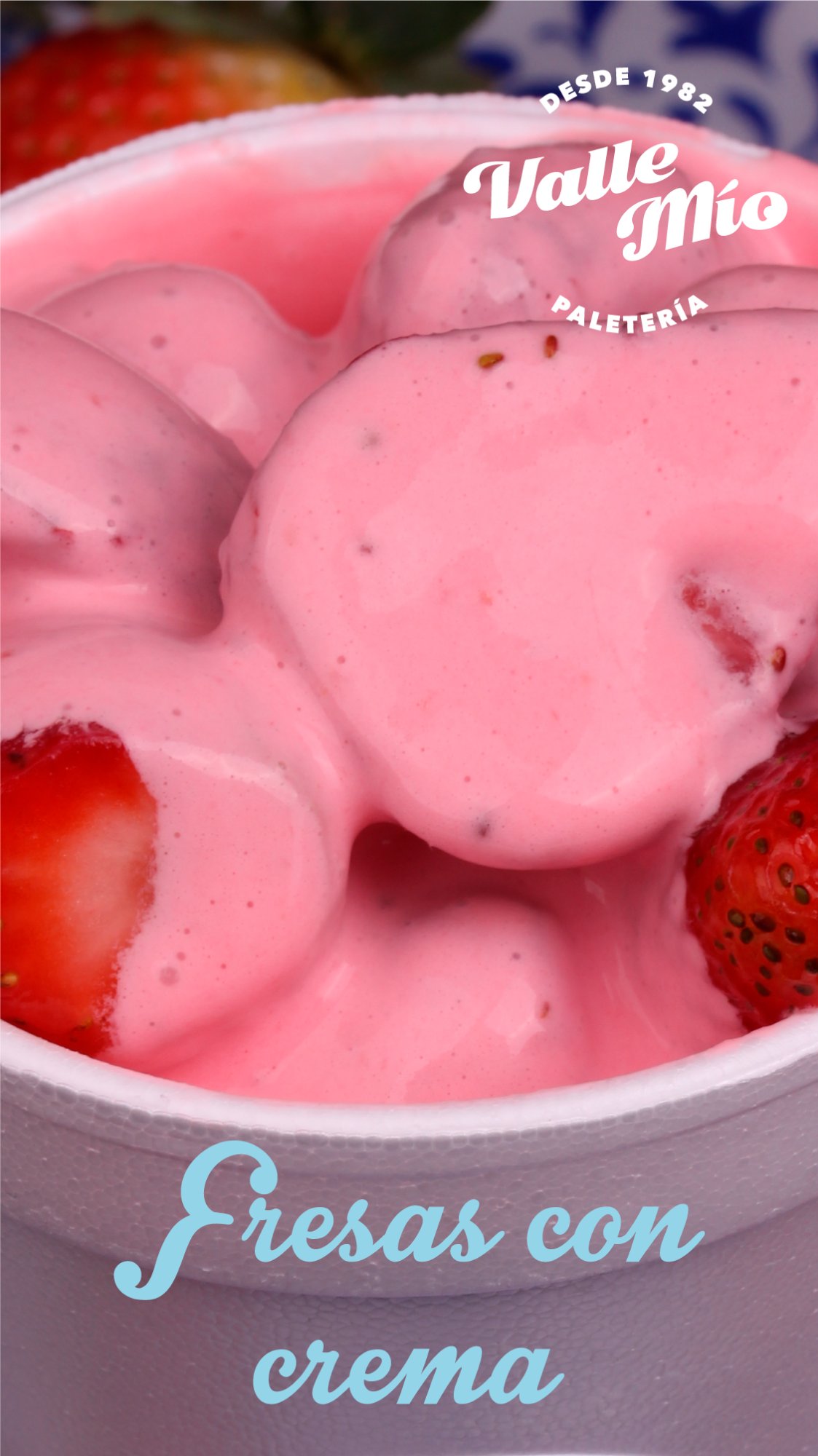 Fresas con crema